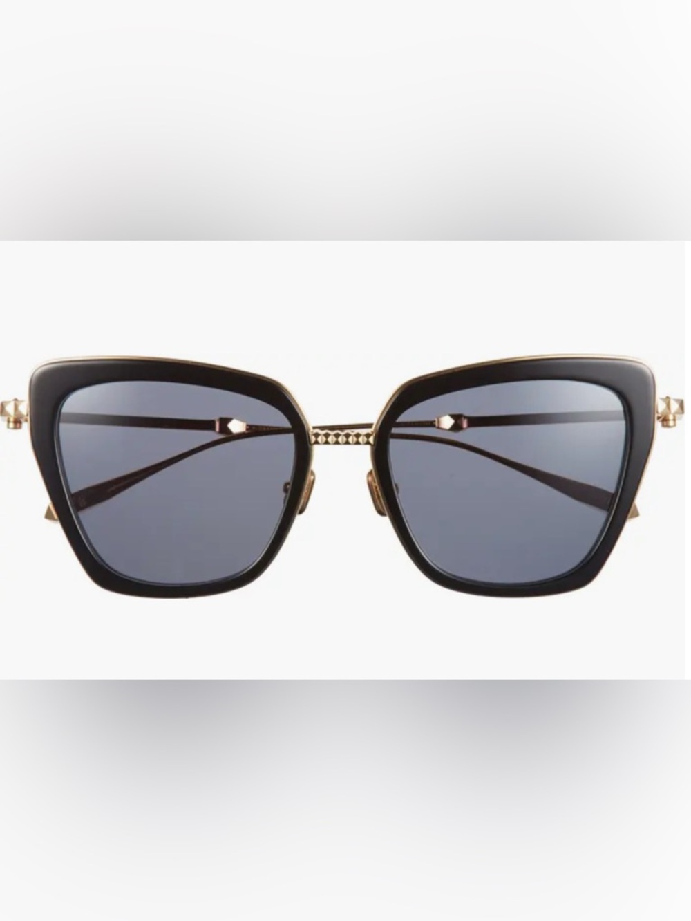 Valentino Garavani Black 52mm Cat Eye Sunglasses with Crossbody Case/Bag